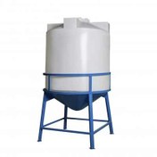 تصویر مخزن ۲۰۰ لیتری قیفی پلی اتیلن تک لایه طبرستان 