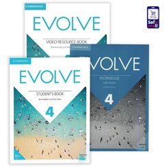 تصویر کتاب Evolve 4 + کتاب فعالیت های ویدئویی 