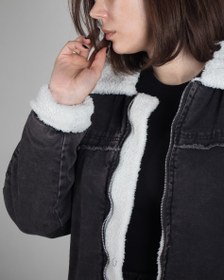 تصویر کاپشن جین سایز ۳۶ 