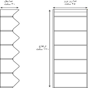 تصویر استند خشکبار شش طبقه 