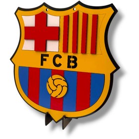 تصویر تندیس لوگو بارسلونا سه‌بعدی 