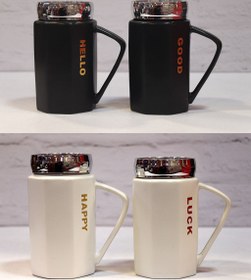 تصویر ماگ سرامیک وارداتی درب دار 