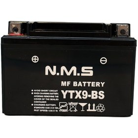تصویر باتری موتورسیکلت ان ام اس 12v 9ah مناسب برای RS200 ,NS200 و بنلی300 