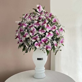 تصویر جام گل ارکیده تبریک کد 243 