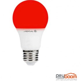 تصویر لامپ ال‌ اي‌ دي رنگی 9 وات پارس شعاع توس Bulb 9 watt colors Pars Shoa Toos