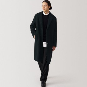 تصویر پالتوی چستر ترکیب پشمی برند muji Wool Blend Chester Coat