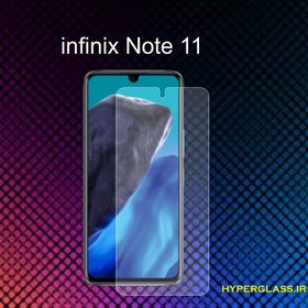 تصویر گلس محافظ صفحه نمایش نانو بلک اورجینال گوشی اینفینیکس Infinix Note 11 