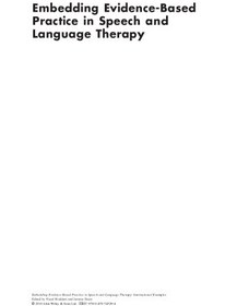 خرید و قیمت دانلود کتاب Embedding Evidence-Based Practice in Speech and ...