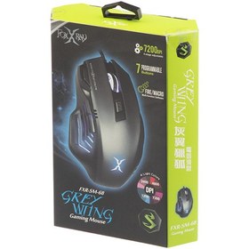 تصویر موس گیمینگ فاکس ایکس ری Grey Wing FoxXray Grey Wing FXR-SM-68 RGB Wired Gaming Mouse