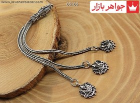 تصویر کرکوش نقره سه رشته ای کد 65165 