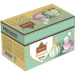 تصویر چای کیسه ای پوشش دار شیرین رژیمی مسما - بسته20 عددی Mosama Covered Diet Sweet Black Tea Bags (20 tea bags)