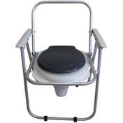 تصویر توالت فرنگی تاشو سینکو مدل مبله لوکس آلومینیومی با قیف ژله‌ای 