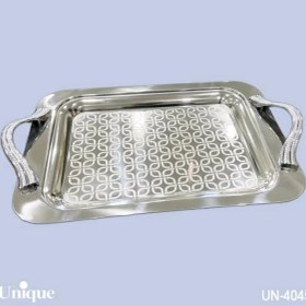 تصویر سینی براق استیل یونیک بدون پایه کوچک کد UN-4045 