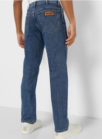 تصویر شلوار جین اسلیم فیت با رنگ شستۀ متوسط برند wrangler Mid Wash Slim Fit Jeans