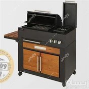 تصویر باربیکیو گازی مدل ۹۲ استیل 