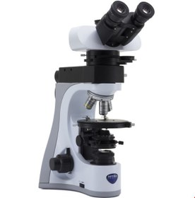 تصویر میکروسکوپ اپتیکا ایتالیا OPTIKA Mikroskop B-510POL-I, polarisation, incident, transmitted, trino, IOS LWD W-PLAN POL, 50-500x, EU 