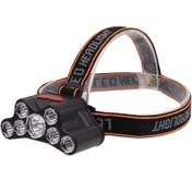 تصویر چراغ پیشانی شارژی F-T26 هدلایت LED با نور مهتابی 