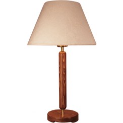 تصویر آباژور رومیزی پایه چوب N28 Table lamp N28