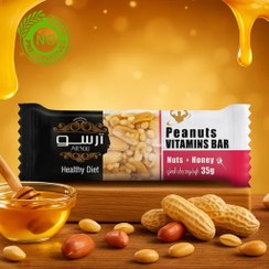 تصویر بادام زمینی عسلی 24 عددی نات بار بادام زمینی عسلی آرسو (Peanuts VITAMINS BAR)
