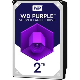 تصویر حافظه اچ دی دی اینترنال وسترن دیجیتال مدل بنفش ظرفیت 2 ترابایت گارانتی شرکتی Western Digital Purple 2TB Internal HDD