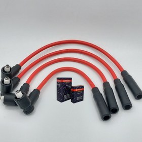 تصویر وایر شمع پیکان انژکتور تقویتی دنزو peykan injector spark plug wires STRONG