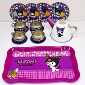 تصویر ست ظرف فلزی کرومی ۱۵ تکه طرح کرومی 