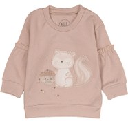 تصویر بلوز آستین بلند نوزادی دخترانه طرح فندق نیلی nili 