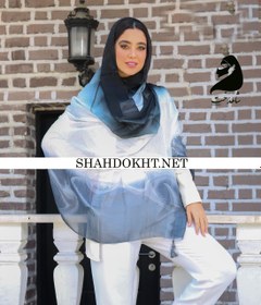 تصویر شال نخی گرانجو طیفی منگوله دار خارجی SH-TEI1 VISCUSESHAWL