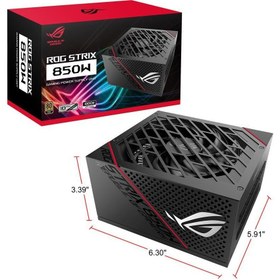 تصویر پاور کامپیوتر ایسوس ASUS ROG STIRIX 850W(استوک) 