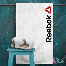 تصویر حوله دستی ورزشی Reebok رنگ سفید 