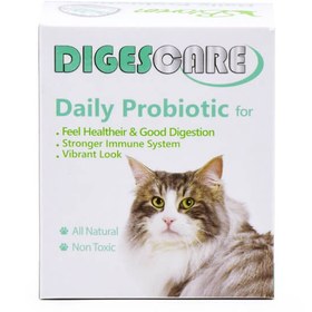 تصویر پودر پروبیوتیک دایجسکر مخصوص سگ و گربه تعداد ۱۵ عدد ا Digescare Probiotic Powder for Dogs and Cats 15Sachet Digescare Probiotic Powder for Dogs and Cats 15Sachet