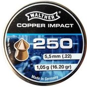 تصویر ساچمه تفنگ بادی والتر کوپرایمپکت 5.5|250|16.20 | Walther Cooper Impact Pellets 