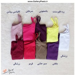 تصویر تاپ زنانه اسپان ساده بندی - بنفش women's top Span simple lacy