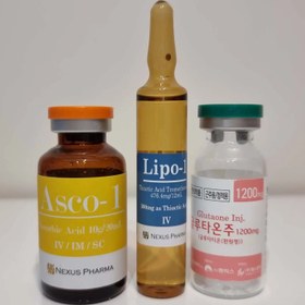 تصویر گلوتاتیون گلوتانکس نکسوس فارمای کره جنوبی (۳عددی) LIPONEX-300 Thioctic Acid Tromethamine LIPONEX-300 Thioctic Acid Tromethamine 476.4mg / 12mL 300mg as Thioctic Acid