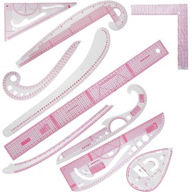 تصویر پک 10 عددی خطکش ژله ای 