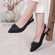 تصویر کفش پاشنه یراق نگین V 