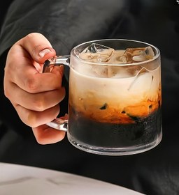 تصویر لیوان دسته دار دلی گلس مدل TZ401 بسته ۶ عددی 