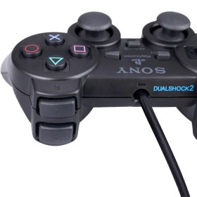 تصویر دسته بازی سونی پلی استیشن 2 مدل دوال شاک Sony PlayStation 2 DualSHock Game wired Joystick