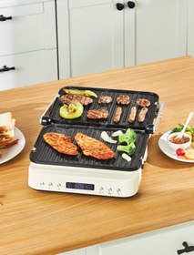 تصویر دستگاه ساندویچ و تست نود گریل Presto 2 در 1 Digital 2009 Grill And Toaster 6 Slices 2000W Karaca 