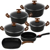 تصویر سرویس قابلمه 10 پارچه اویز پلاس مدل السا PMT 