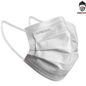 تصویر ماسک سه لایه سفید 