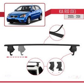 تصویر نظم دهنده صندوق عقب سازگار با KIA RIO 2 JB HB 2005 2011 ACE 4 INTERMEDIATE POST ROOF BAR BLACK PIECES Genel Markalar 
