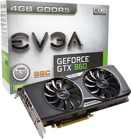 تصویر کارت گرافیک EVGA GTX 960 4GB (استوک) 