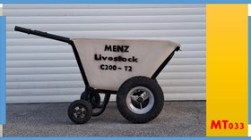 تصویر خرید فرغون صنعتی 4 چرخ MENZ مناسب برای کشتارگاه های کشور Buy MENZ 4-wheel industrial handcart suitable for slaughterhouses in the country