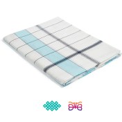 تصویر شمد یزدی برند ابراهیمی یزد طرح چهارخانه سنتی - آبی 