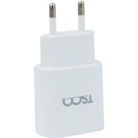 تصویر شارژر دیواری تسکو مدل TTC61 به همراه کابل تبدیل USB-C سفید شارژر موبایل تسکو