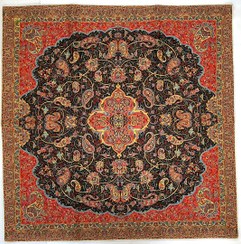 تصویر ترمه رومیزی ابریشم حسینی 