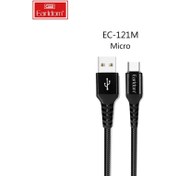 تصویر کابل شارژ و انتقال داده یو اس بی به میکرو یو اس بی 2.4 آمپر 1 متری ارلدام EARLDOM EC-121 USB TO Micro USB Cable 1m 