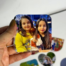 تصویر مگنت مربع،دایره،قلبی9×9 