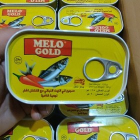 تصویر تن ماهی ساردین ملو گلد 125 گرمی melo gold | تن ماهی اصل | تن ماهی خارجی | تن ماهی اندونزی | محصولات خوراکی خارجی | آمریکایی | اروپایی | عربی | اماراتی | دبی | محصولات خوراکی اصل | محصولات خوراکی ارجینال | محصولات ارگانیک 